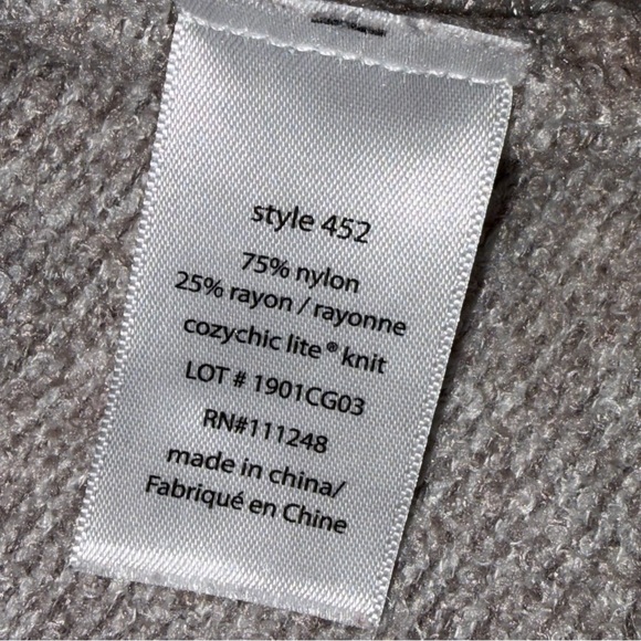 Barefoot Dreams Tan Cozy Chic Lite Open Front Circle Cardigan Sweater size XS/S - Picture 6 of 7